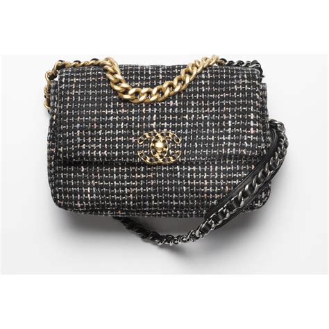 chanel silber tasche|Chanel 19 bag.